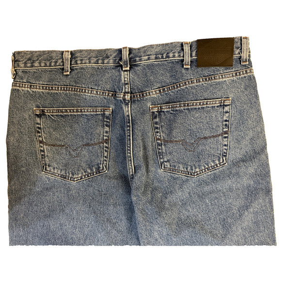Harley Davidson Jeans Mens 42x30 Blue Relaxed Fit Denim Biker Motorcycle Pants - Picture 10 of 10